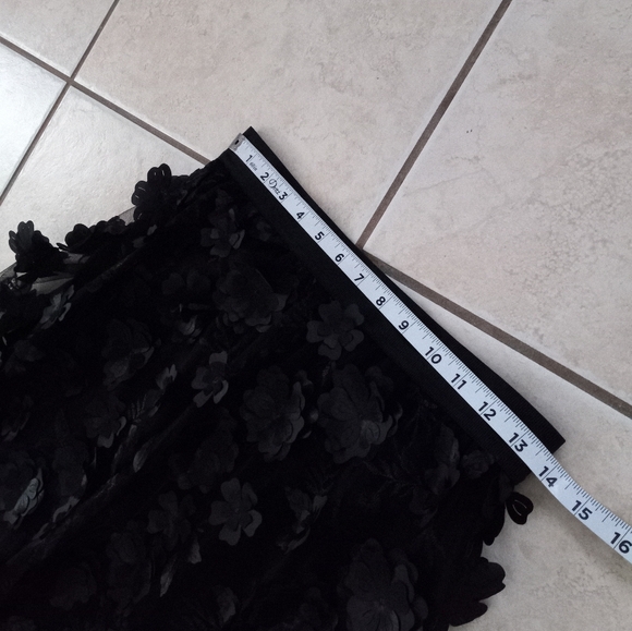 Anthropologie Black Floral Skirt - Picture 12 of 15